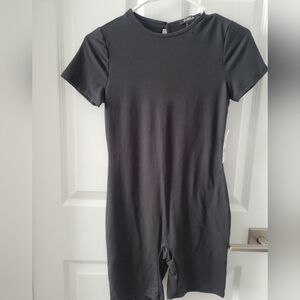 Elegant Black Short Sleeve Jumpsuit